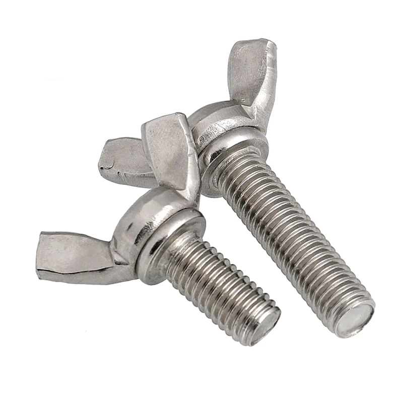 DIN 316 Standard Hot-Dip Galvanized Wing Screw Anti-Corrosive Steel Stainless Steel Brass Aluminium M3 Thread Size Zinc Plated