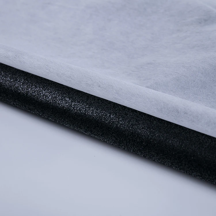 Cut away nonwoven interlining gum stay 1050HF 100% polyester fusible interfacing fabric