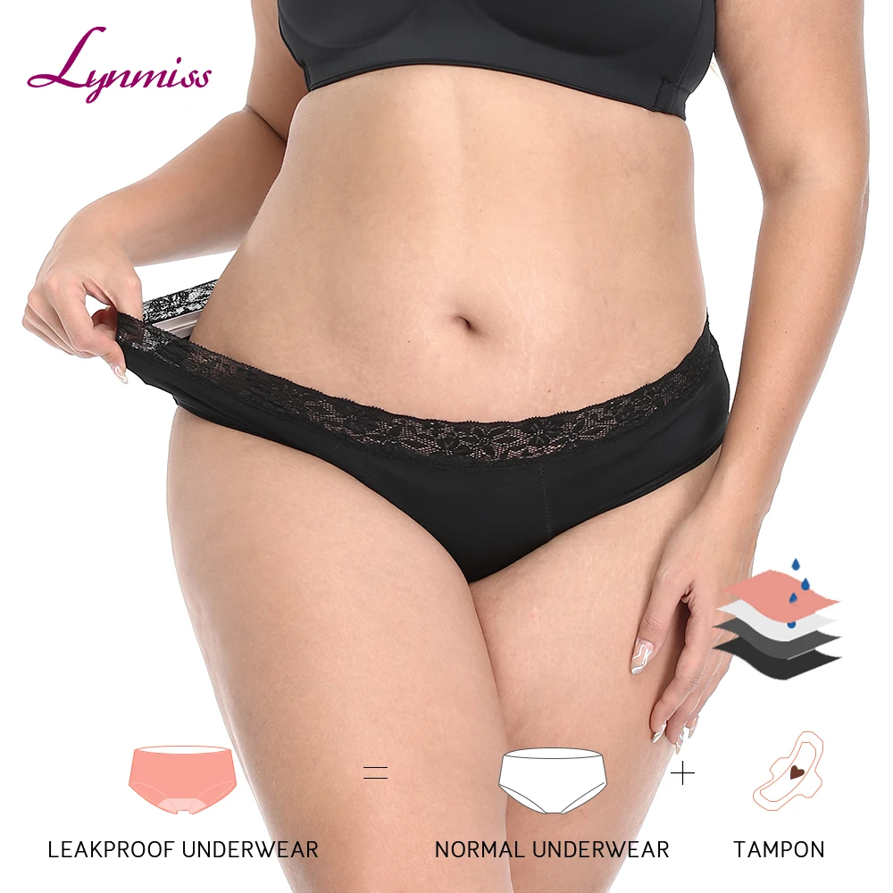Wholesale Sustainable Cotton 4 Layer Mid Waistperiod Protection Underwear Menstrual Panties For Teens
