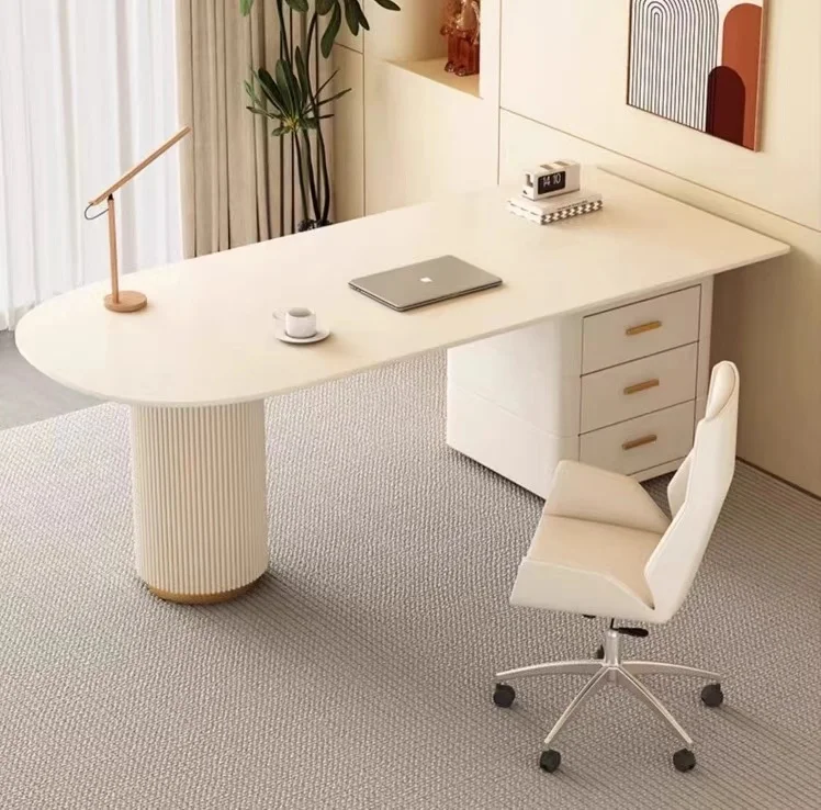 Modern style desk office with storage computer desk home living room dining room beauty salon consultation desk