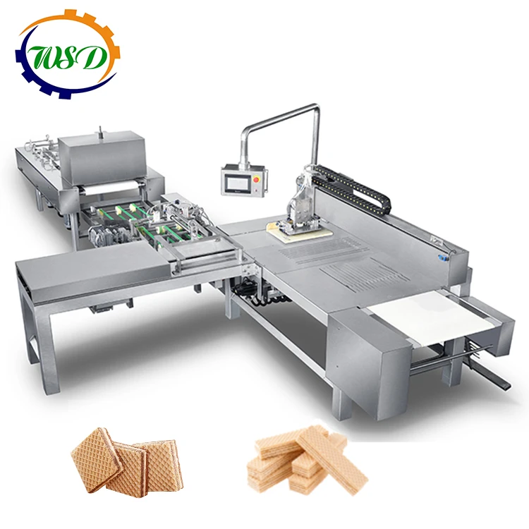 Hot Sale Wafer Cutting Machine Low Consumption Chocolate Ball production line Competitive Price Waffle Maker Baking Equipment