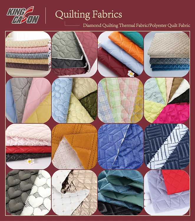 KINGCASON Chinese Manufacturer 100 Percent Polyester Macaron Color Customized Printed/Colors Quilting Fabrics For Home Textile