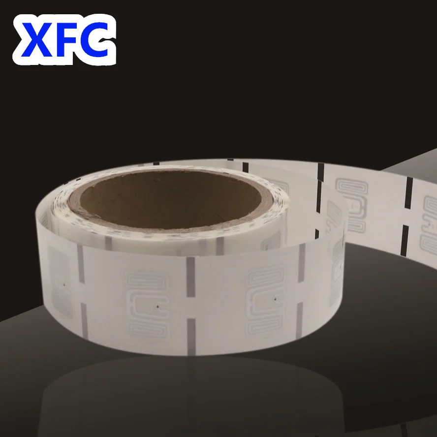 RFID UHF chip antenna inlay R6 chip smart passive rfid tags with roll package