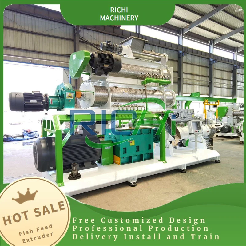 Factory direct sale floating fish feed pellet machine / floating fish feed extruder machine