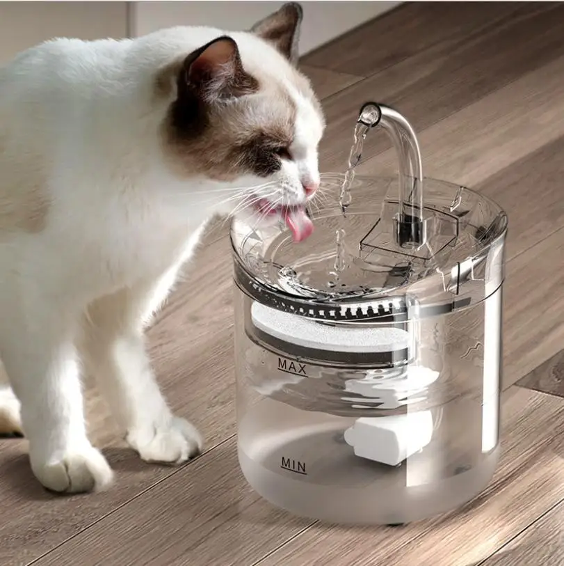 Food Grade Plastic Circulating Filtration Sensor Function Cat Water Fountain Dog Water Dispenser Automatic Pet Drinking Fountain