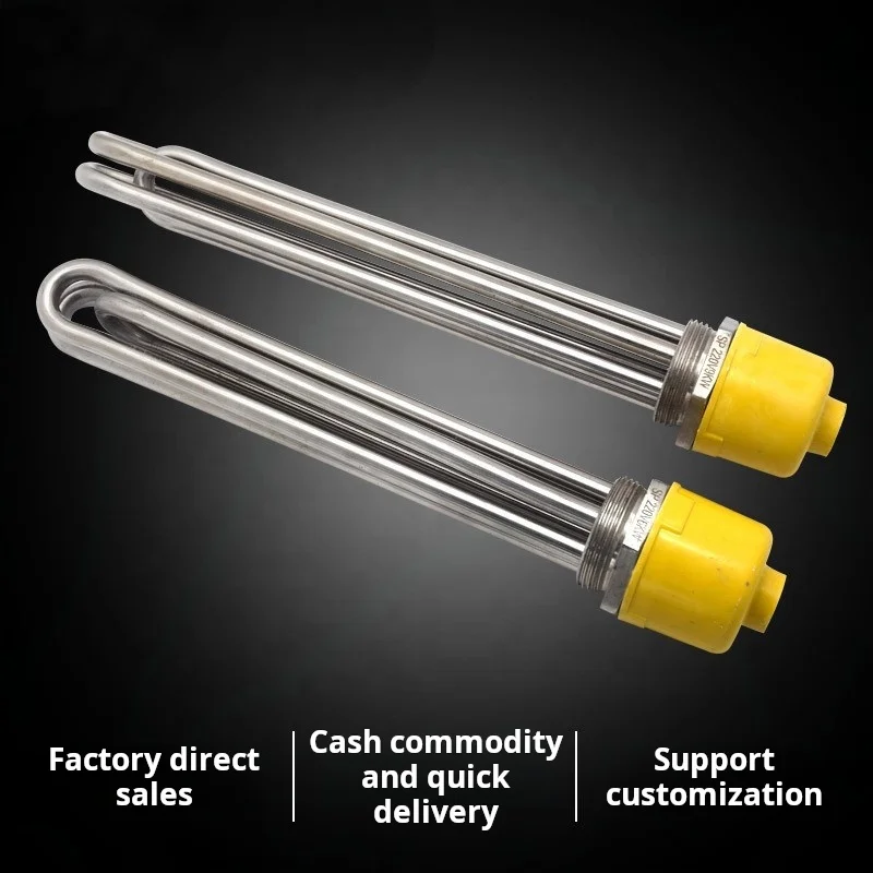 Solar heating pipe for water tank304 DN40Boiler heat conduction oil high-power heating pipe air energy one and a half inches