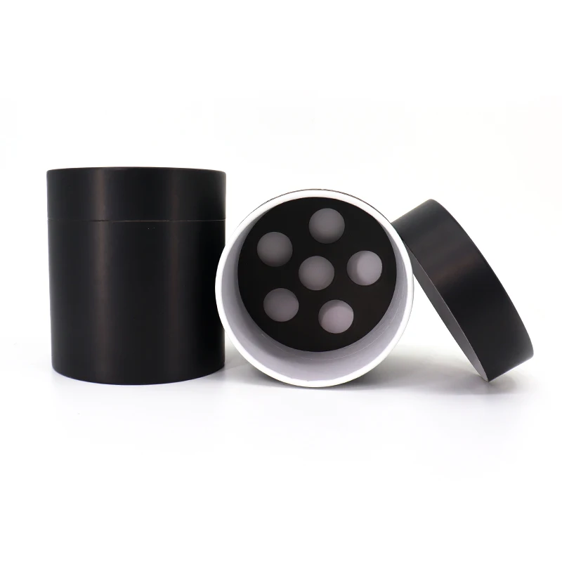 Custom Kraft Cardboard Tube Container Paper Tube With Eva Insert Protection For High Borosilicate Glass Tube With Cork Stopper