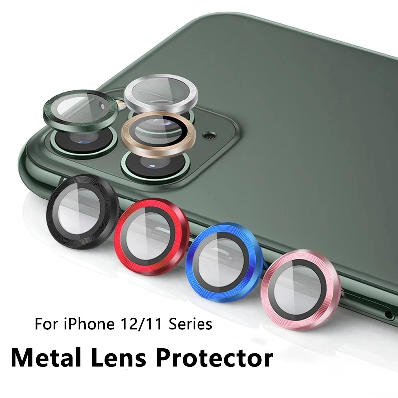 A Set of Camera Lens 3pc Screen Protector High Definition Anti-Scratch for iPhone 12 Pro/max  Camera lens protector Metal Cover