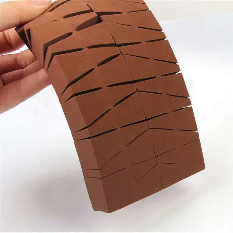 Wholesale Best Selling Product Health Material Blue Free Latex 24 Cut Small Triangular Trapezoid Puff Unique Puffs Makeup Sponge