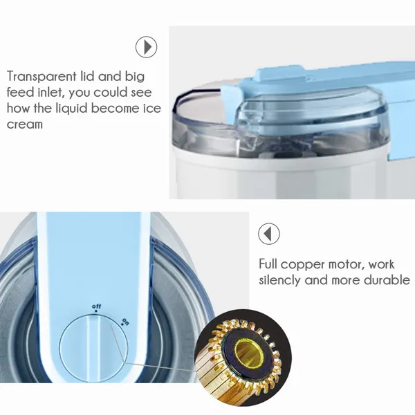 Soft Service Electric Ice Cream Maker Household Customized 100v-240v Automatic Color Box Longbank Usb 2000pcs Icm-586