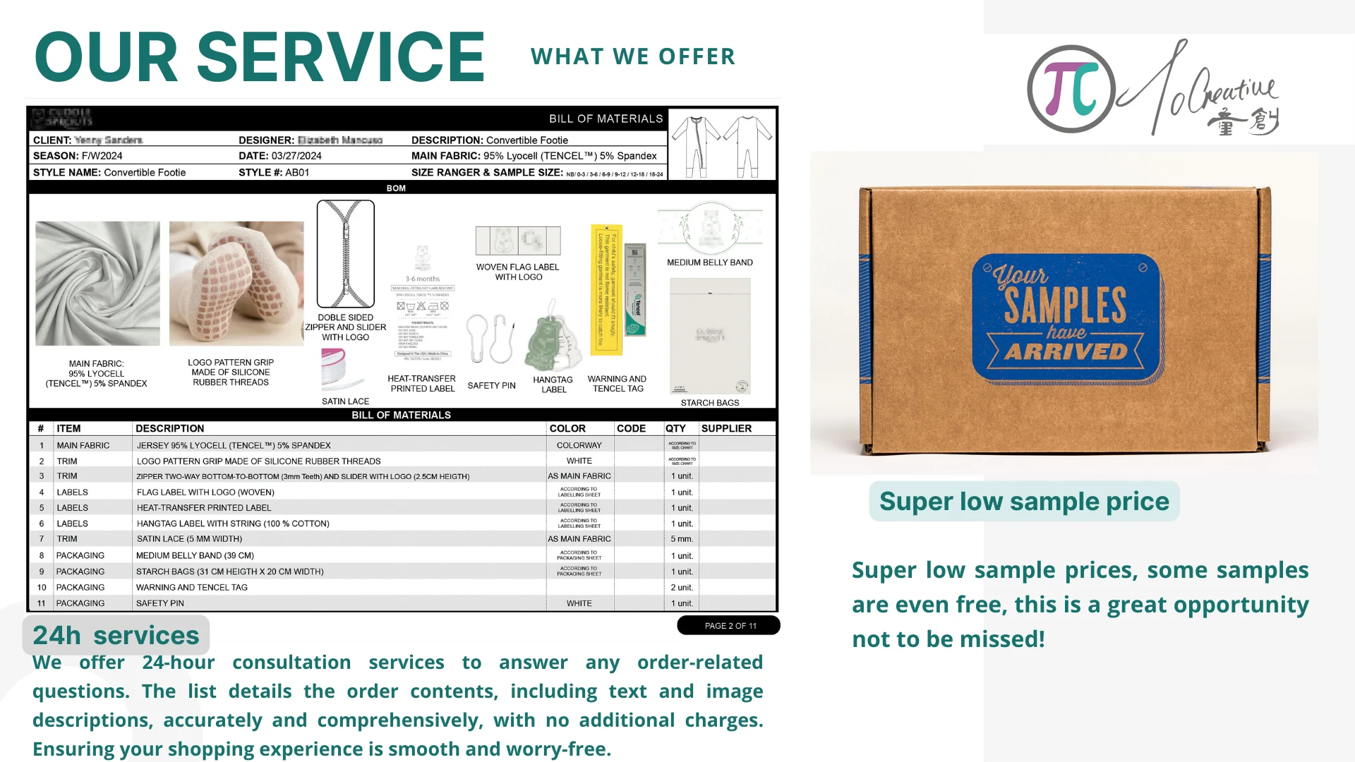 Actions speak louder than words / Custom Design Baby Bamboo Romper Two Piece Pajamas Baby Clothes