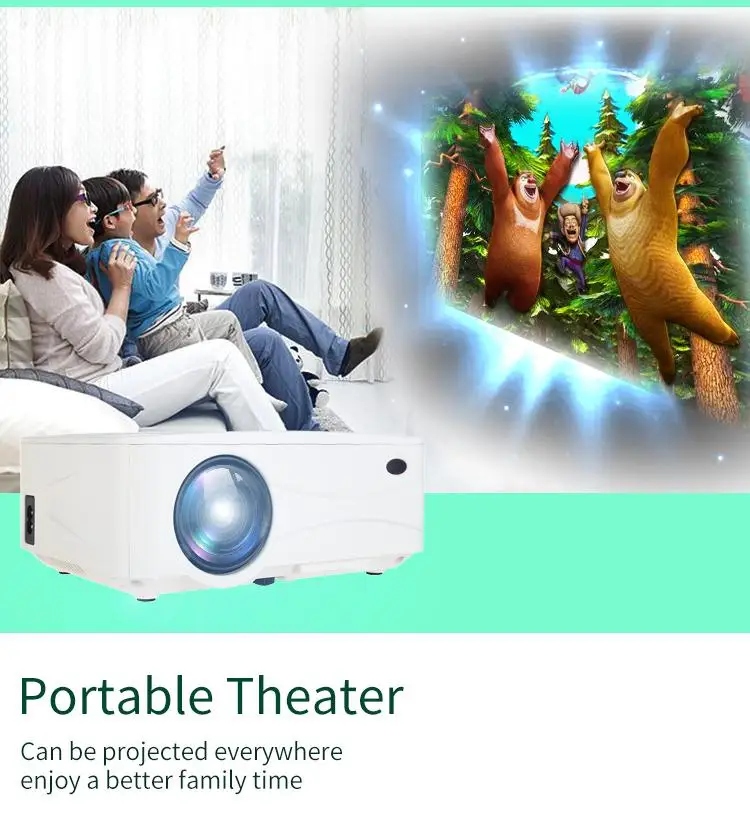 2019 factory directly laser HD 4k home 7d hologram projector