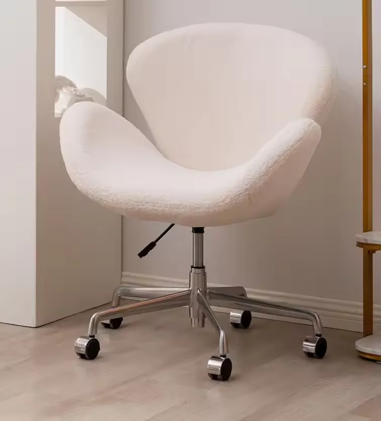 OEM/ODM Luxury Velvet Fabric Rotate Sofa Outdoor Office Meeting Chair Living Room Leisure Chair with Wheel