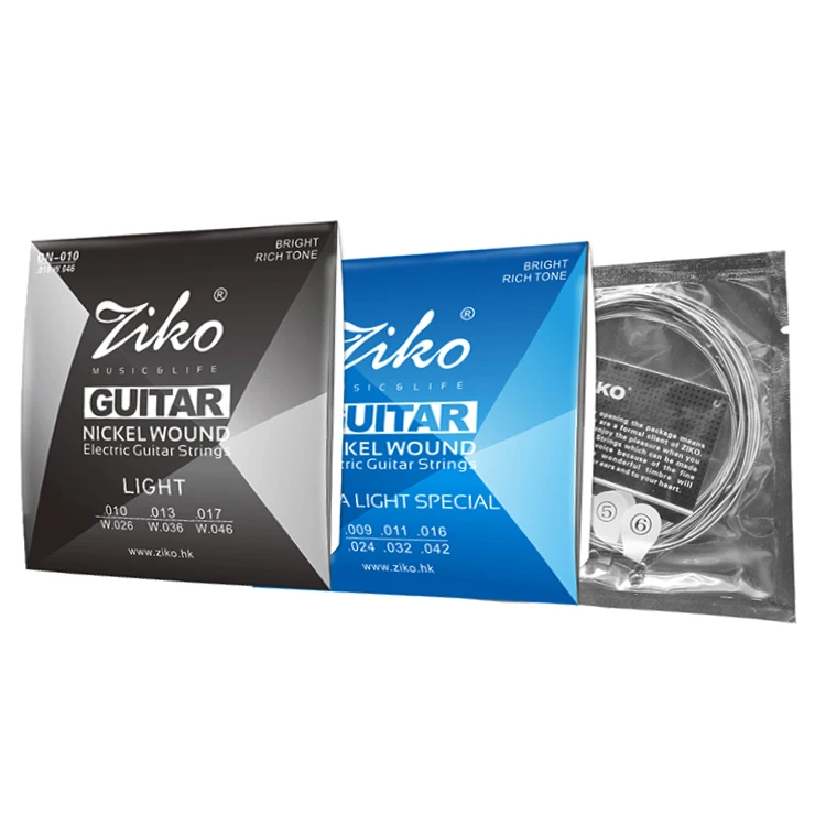 Custom Package Set of 6 Strings .009-.042 Extra Light Special Nickel Electric Guitar Strings for Guitar Accessories