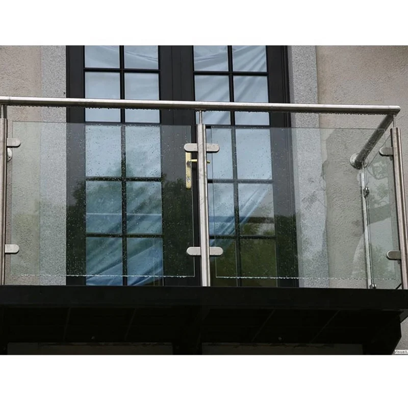 Frameless Stainless Steel Balustrade Glass Railing Pool Glass Fence