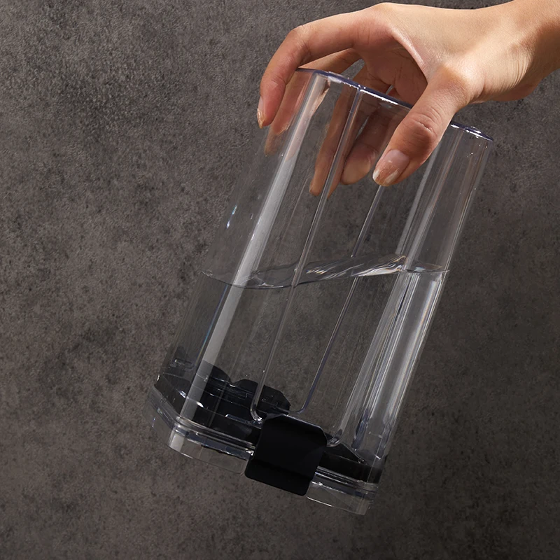 Rmier 5-Piece Clear Plastic PP Multifunction Kitchen Food Storage Box Set Square Airtight Grain Storage Containers Stackable