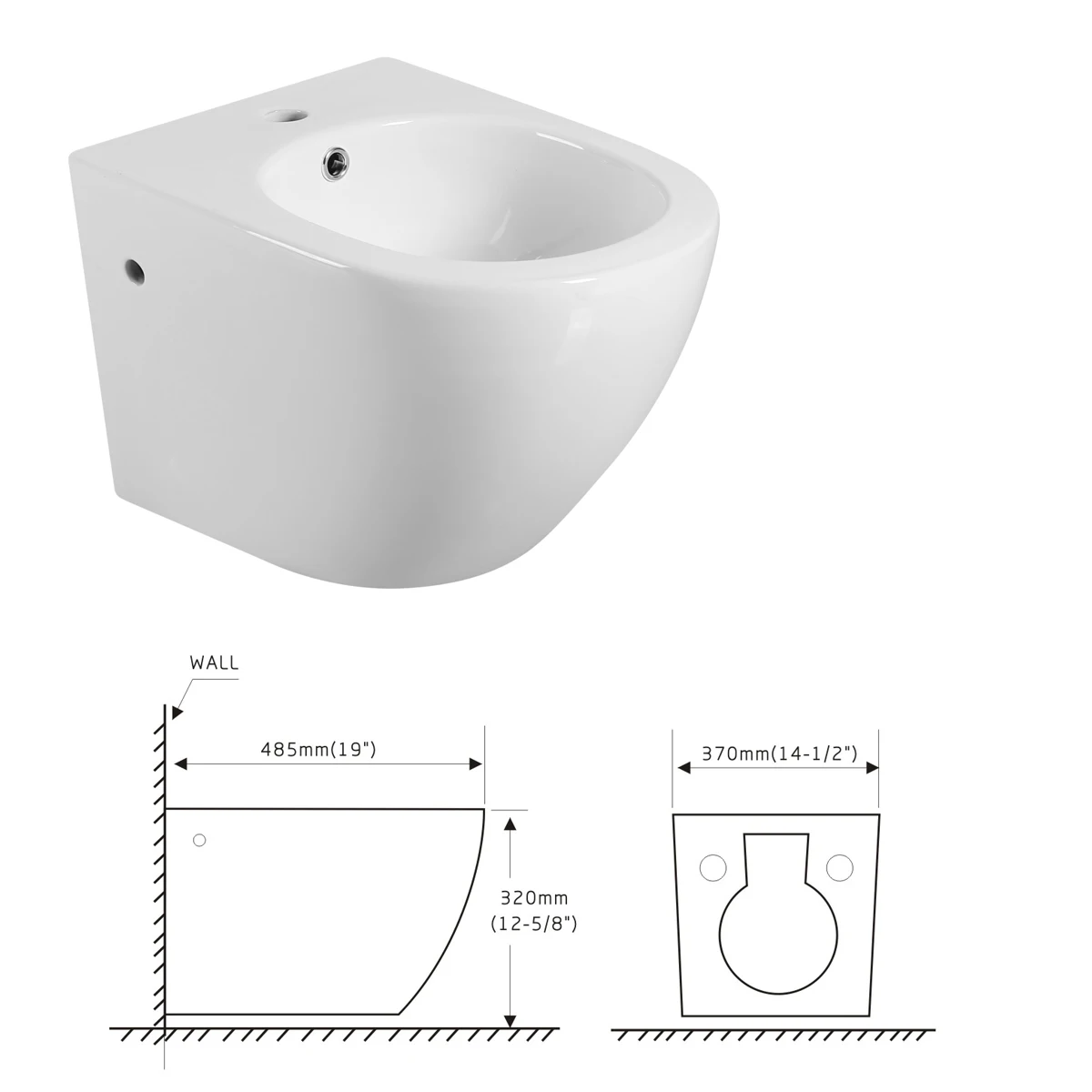 Joynfortune 2023 western style bathroom set matte black wall mounted toilet wall hung toiletee wc and bideet for hotel