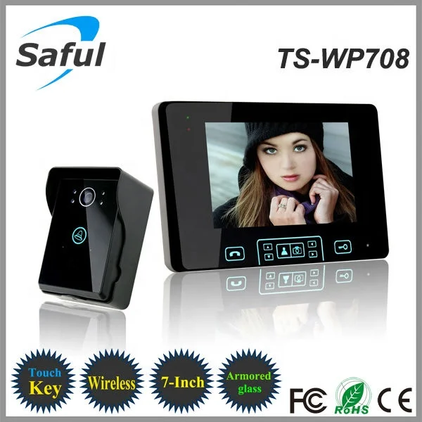 video doorbell phone Saful TS-WP708 300m wireless video door phone for home security
