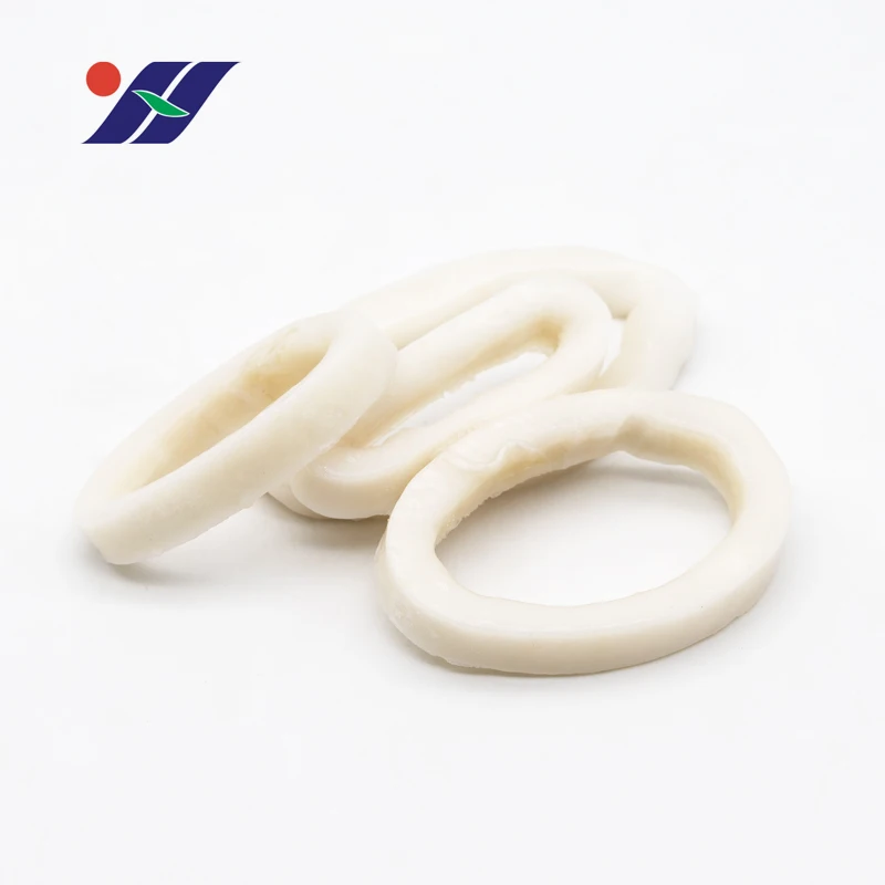 Wholesale new frozen squid ring, fresh frozen squid cylinder is cut, high quality processing semi-finished products
