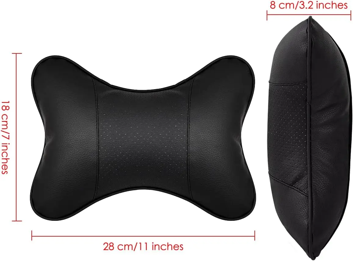 High Quality New Leather Auto Seat Headrest Pillow Car Neck Cushions