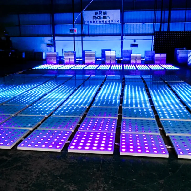 Best price  outdoor 61x61cm portable event flooring  digital led dance floor for party wedding decoration