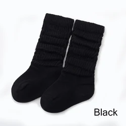 Bonypony 18colors 0-6year organic cotton baby socks gift wholesale premium scrunched style Toddler Baby slouch Socks