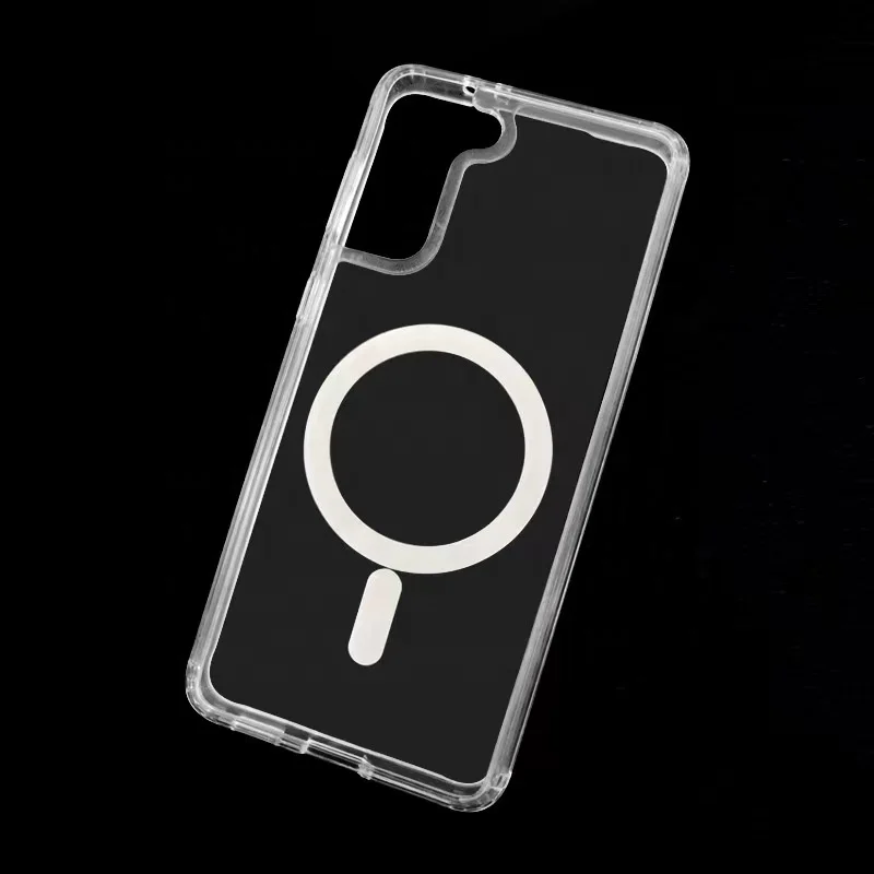 Ultra Slim Mobile Phone Cover TPU Acrylic Back Case  For Samsung Galaxy S23 Mobile phone magnetic case s23 ultra