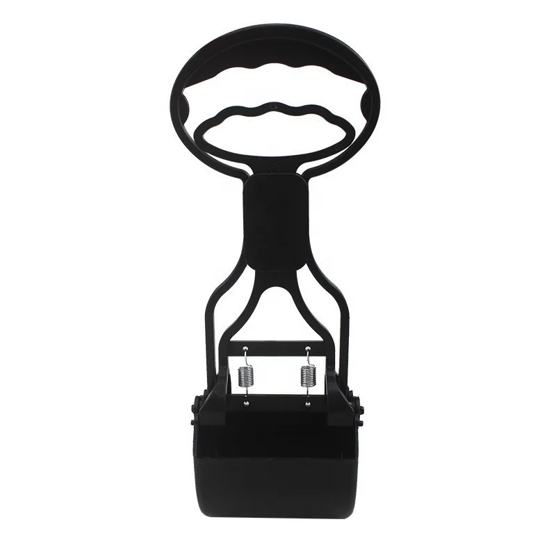 Manufacturer Pet Dog Pooper Scooper With Poop Bag Dispenser Shit Clip Picker