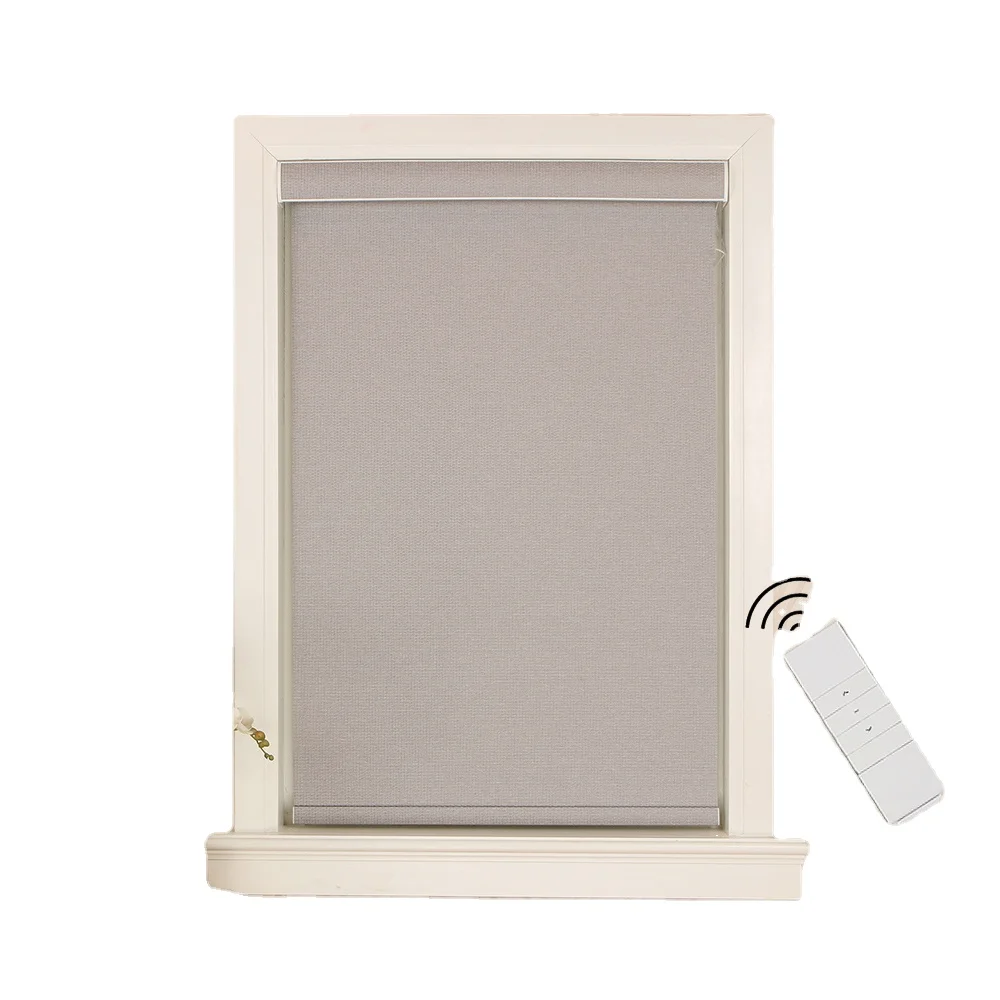 polyester roller blinds Remote Control Wifi Motorized Electric Smart motor Roller Blinds