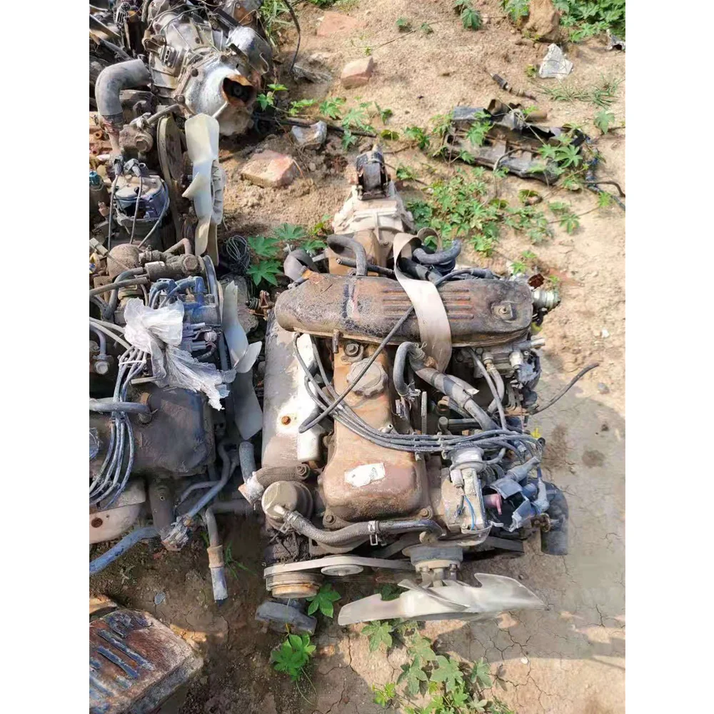 4 cylinder Used genuine 1RZ complete engine assy engine with gearbox in stock