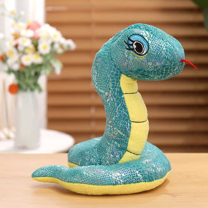 Stuffed Animal Good Quality Green Soft Long Body Toy Custom Plush Snake
