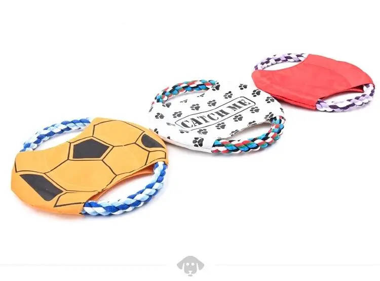 Pet Dog Rope Toy Frisbeed Canvas Bite Resistant flying discs