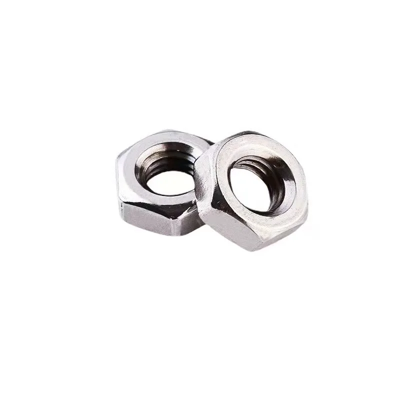 M1.4-M20 Standard Left Hand Thread Hexagon Steel Bolt DIN 934 Hex Nuts
