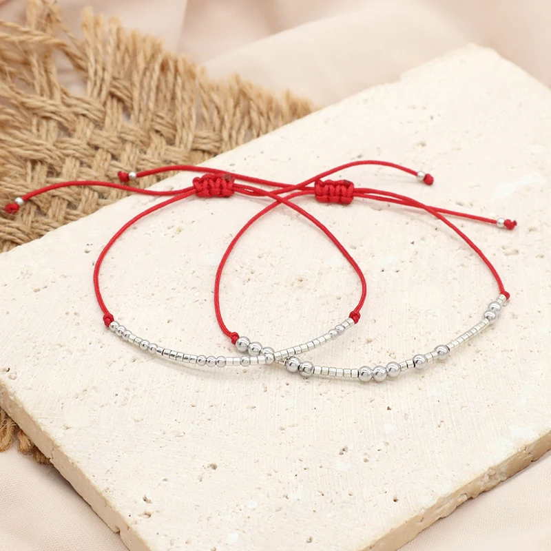 OEM Wholesale Custom Trendy Jewelry Custom Silver Beads Bracelet With MIYUKI