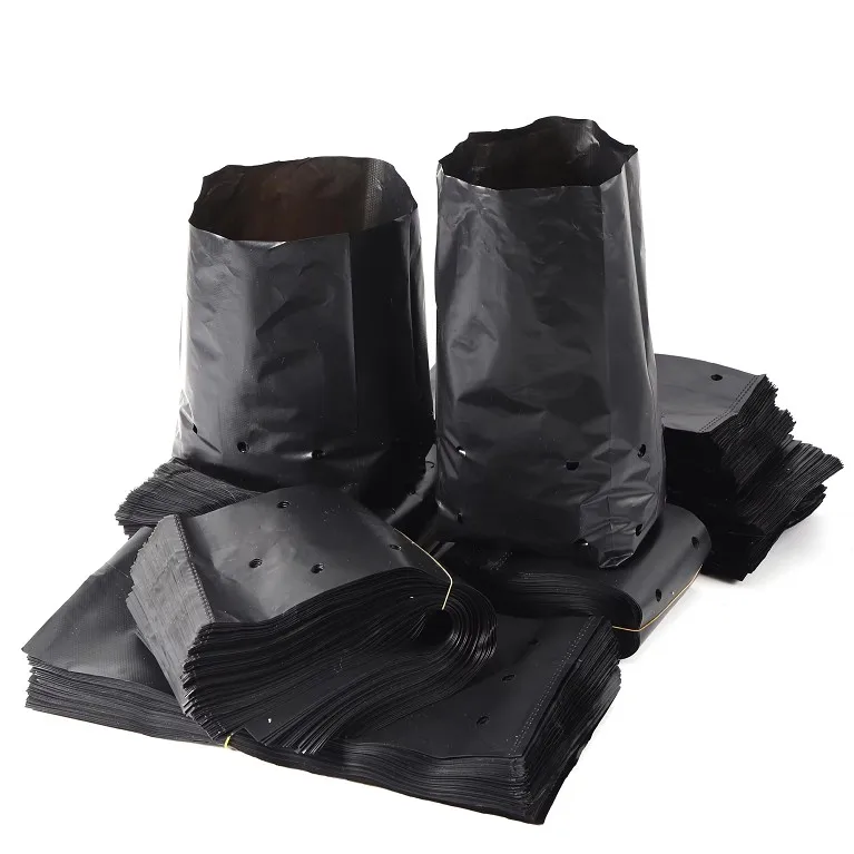 Custom 20*25cm Plastic Nursery Bags Pe Plastic Seedling Bag grow bags for plants