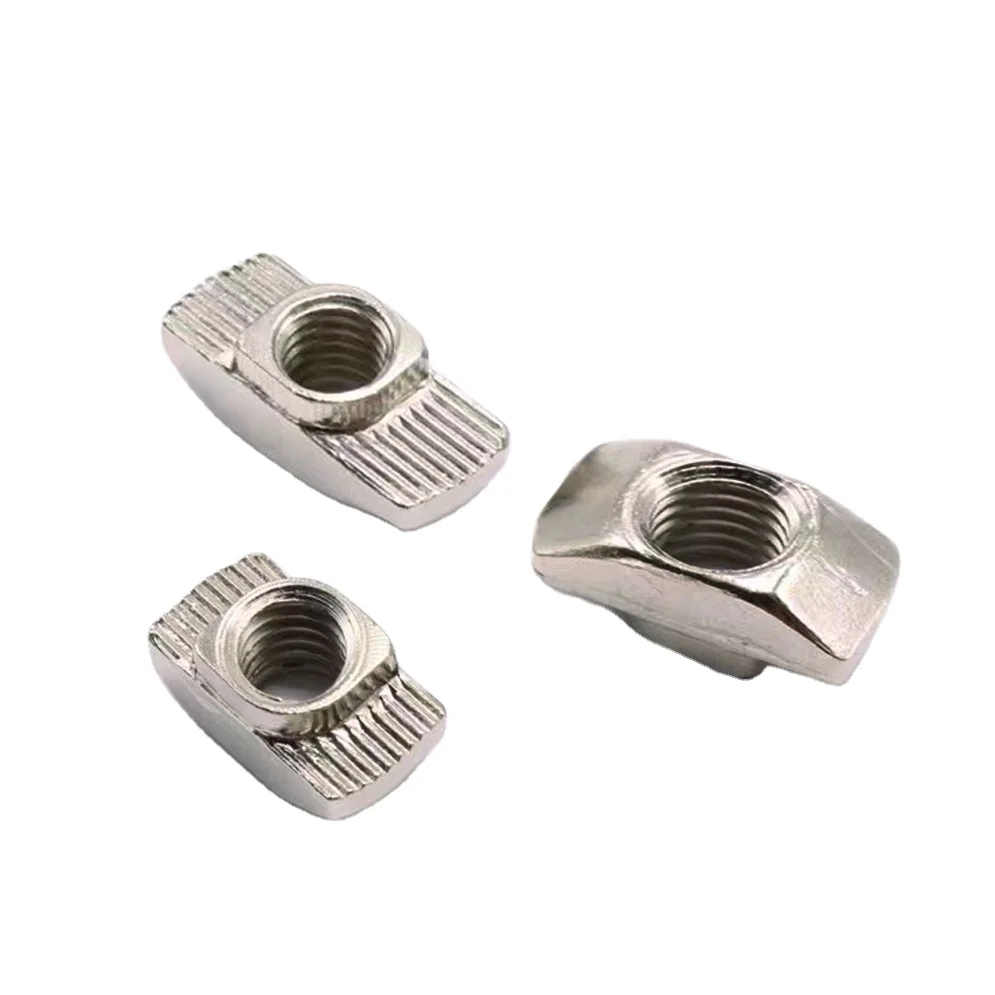 wholesale 5 6 8 10 slot M4 M5 M6 M8 t-nut t hammer nuts for 2020 3030 4040 4545 series aluminum profile