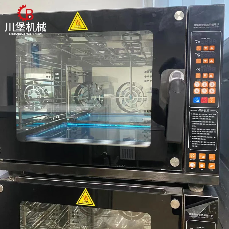 Four Electronic Panel Hot Air Circulation Stove Top 4 Trays Electric Convection Bread Oven 220v Mini Multi-Function
