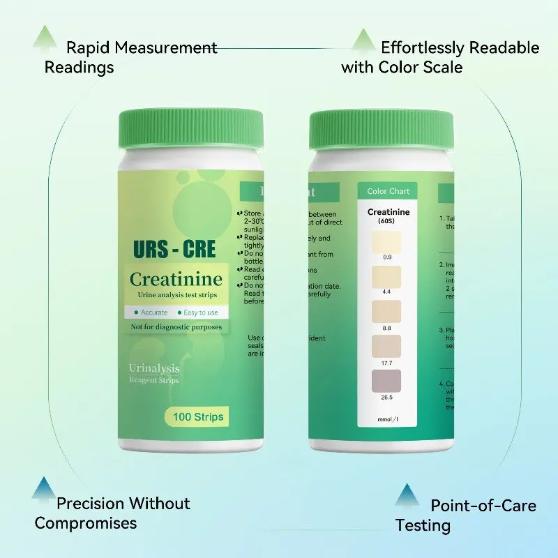 Creatinine  ACR Urine Test Strips at Home Urinalysis Sticks for Kidney Function Impairment