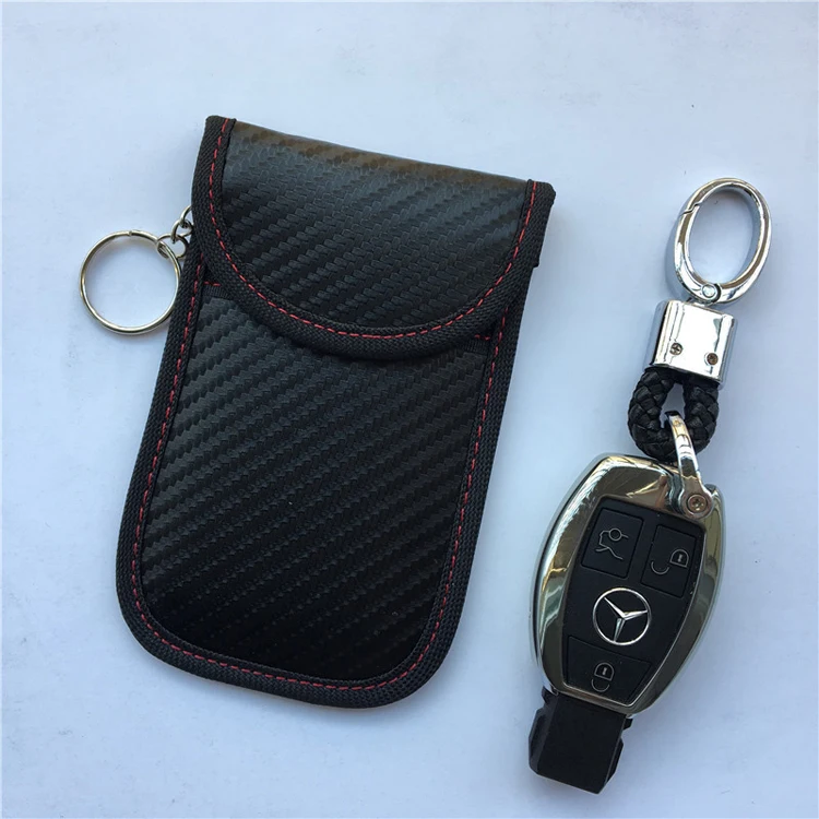 Anti-Theft RFID Blocking RFID Key Fob Protector Case Faraday Pouch for Car Keys