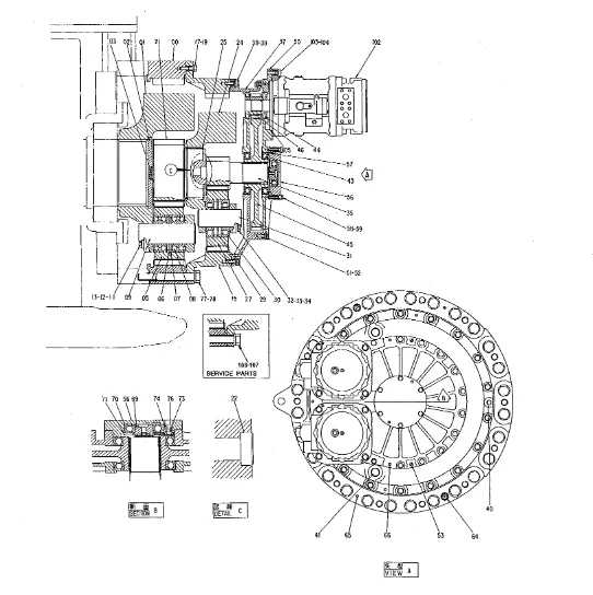 Для Hitachi EX3600-5 EX3600-6 EX3600E-6 привод EX3500 EX3600 устройство для путешествий 9207169 9276249 9066173 4182608 4114411