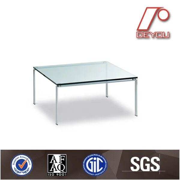 Modern long coffee table sofa side glass rectangular dining