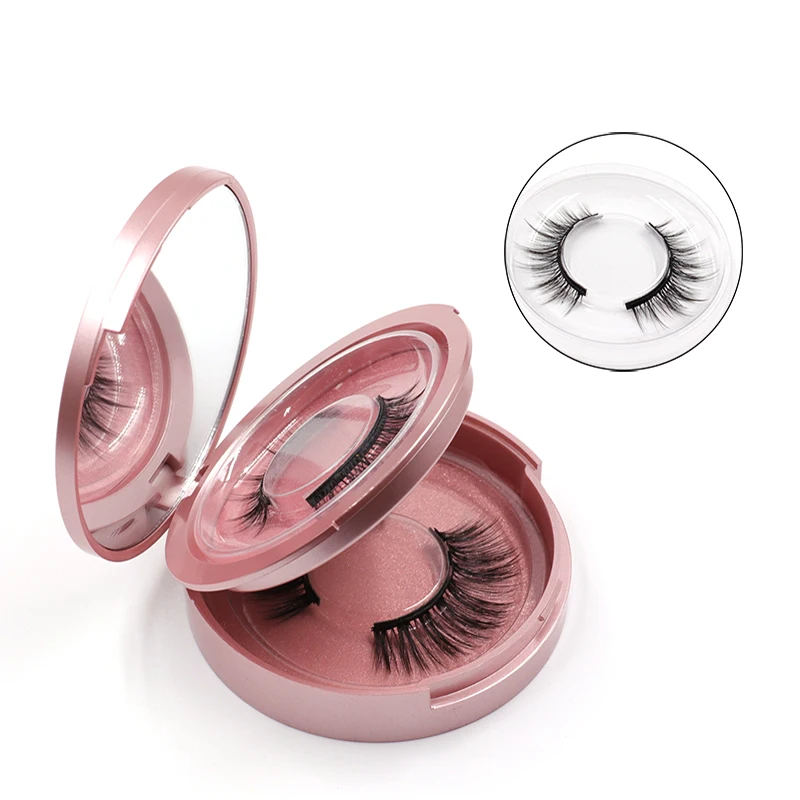 High Quality Eyeliner Magnetic Eyelash Handmade Natural Real 3D Mink Eyelashes Black With Tweezers