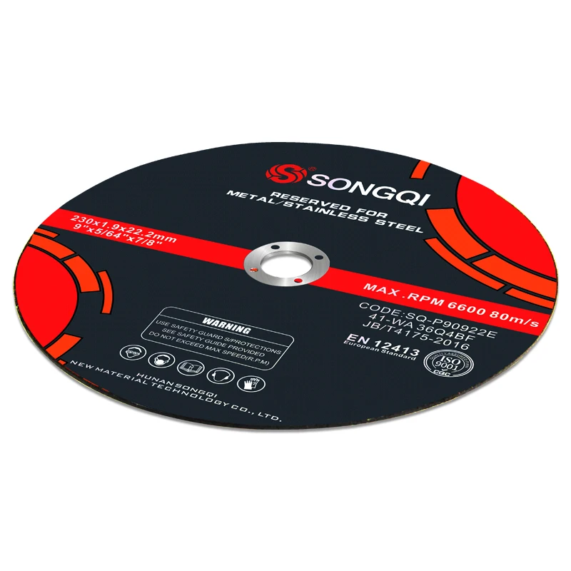 SONGQI 230 mm sharp metal cutting disc abrasive tools cutting wheel wholesale price,abrasives metal cutting wheel