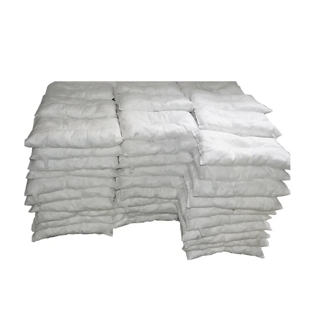 Oil Absorbent Manufacturer 16*18in White Color Oil Absorbing Pillow For Oil Spill