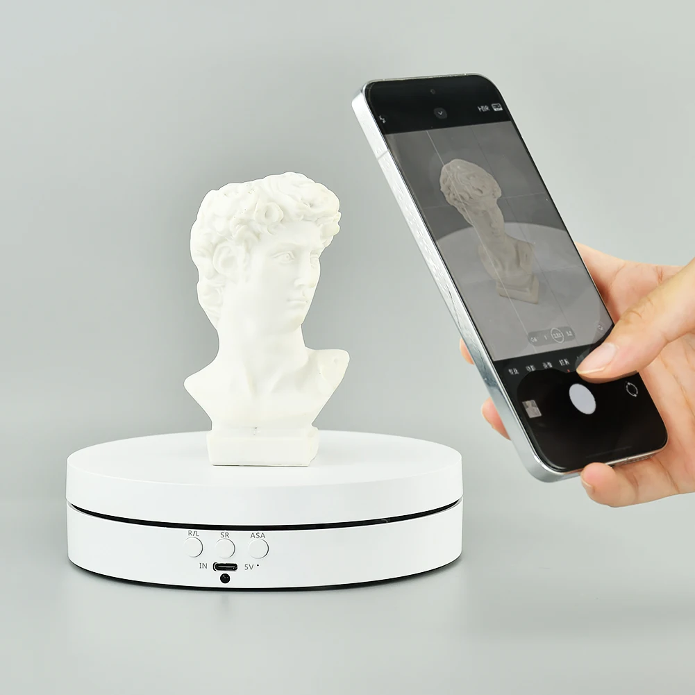 360 degree photography turntable rotating electric turntable motorized rotating display stand for jewelry watch Product Display