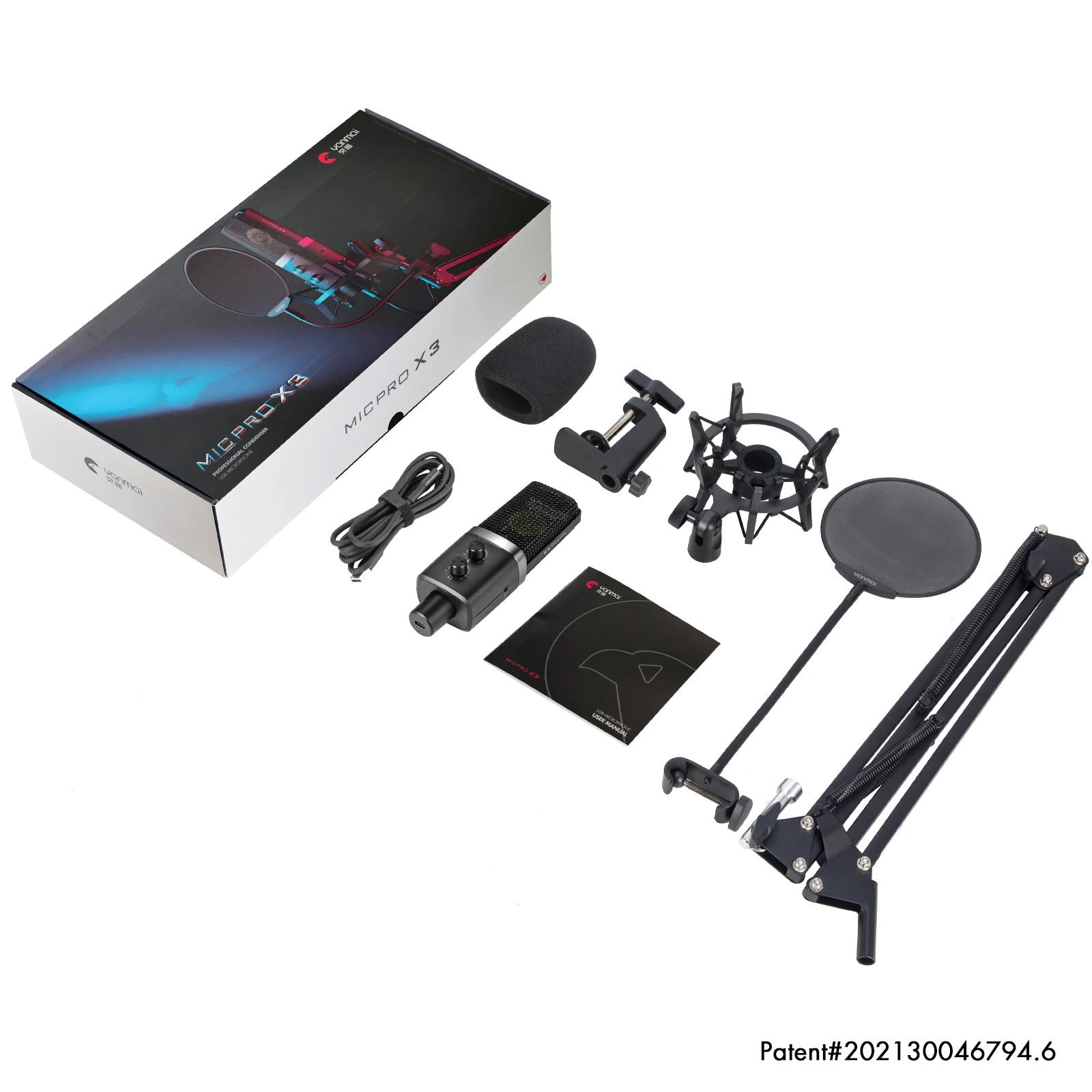 Clear Sound Low Noise Recording Chat Usb Computer Condenser Microphone