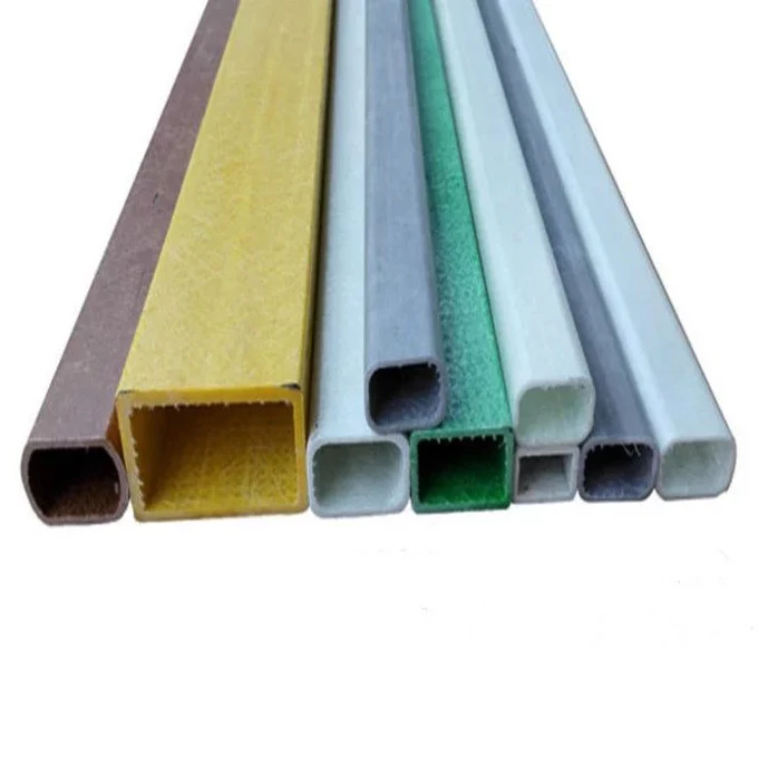 Fiberglass Square/Rectangular Box Section hollow tube/GFRP pipe