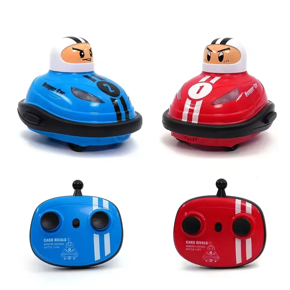 Novelty 2-Player RC Bumper Cars Toys Fun Versus Game Remote Control Crash Car toy Kids Radio Control Battle Car Toy