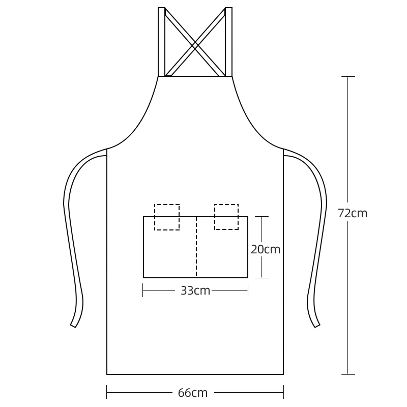 Custom Canvas Aprons Cotton Adjustable Workwear Waterproof Custom Printed Pink Apron with Logo