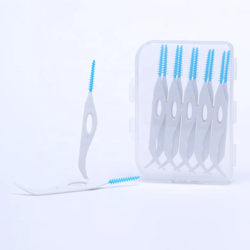 Bird-shaped rubber interdental brush, dental hygiene soft toothbrush.